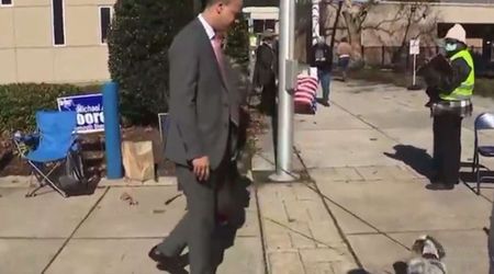 Fact Check: Did Jay Jones attempt to kick dog outside Virginia polling booth?