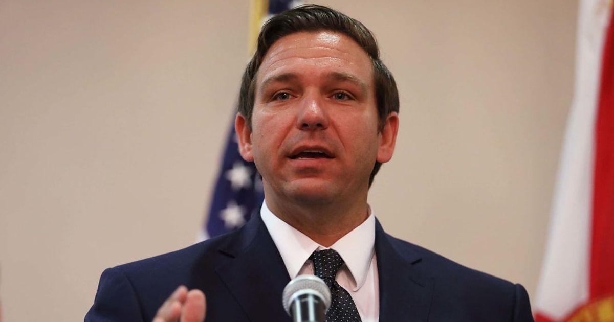 Ron DeSantis said that population shifts are reshaping US politics, saying GOP voters moving to Florida could have changed races in New Jersey (Getty Images)