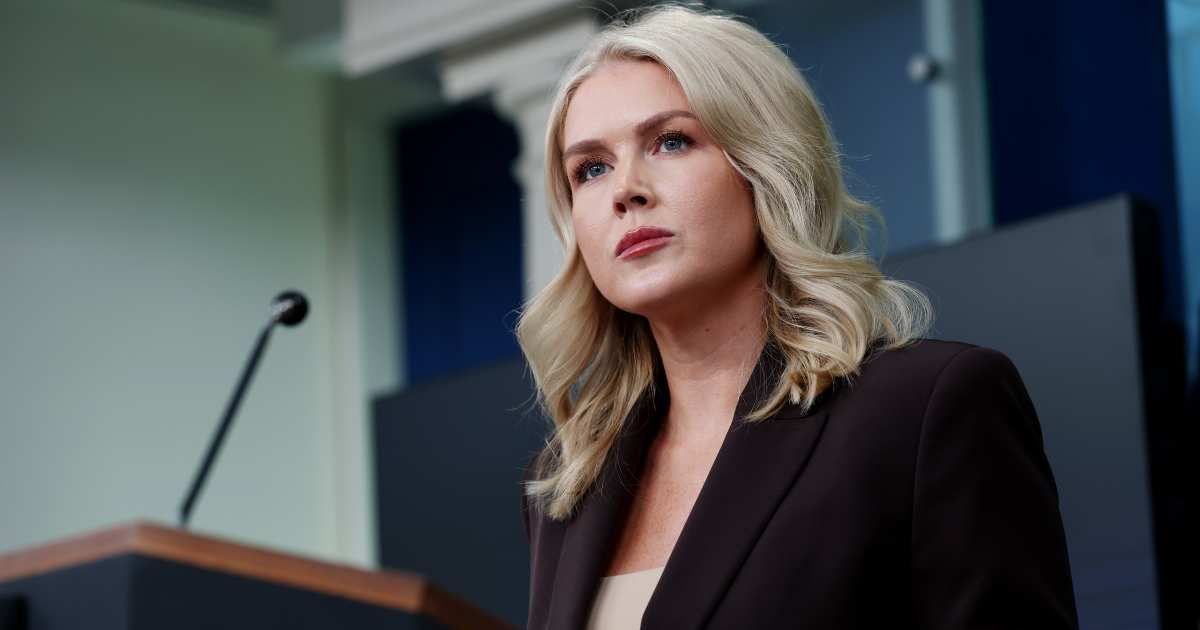 President Donald Trump’s press secretary Karoline Leavitt is keeping her lips tight when it comes to his health (Getty Images)