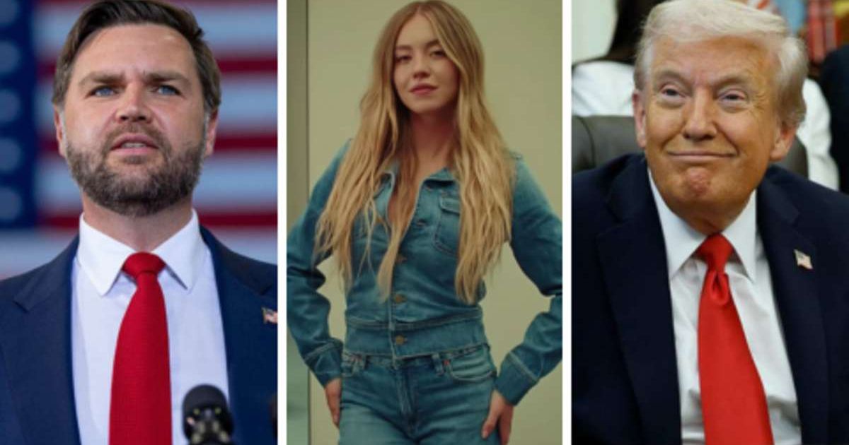 Sydney Sweeney breaks silence on American Eagle ad backlash, calls Trump and JD Vance's reaction 'surreal' (Kevin Dietsch/Getty Images, Screenshot/American Eagle/You Tube, Alex Brandon-Pool/Getty Images)