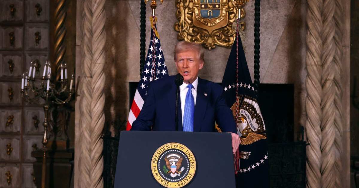 At a breakfast with GOP senators, President Donald Trump urged Republicans to end the filibuster, saying the rule was blocking progress during his second term (Getty Images)