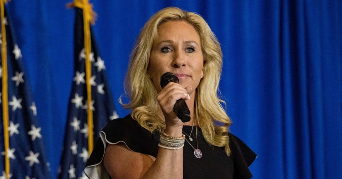 Marjorie Taylor Greene blasted NOTUS for 'baseless gossip,' saying DC reporters are bored and insisting they failed to contact her team before publishing (Getty Images)