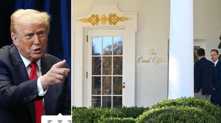 Trump adds gold-script signage outside Oval Office in latest White House glow-up