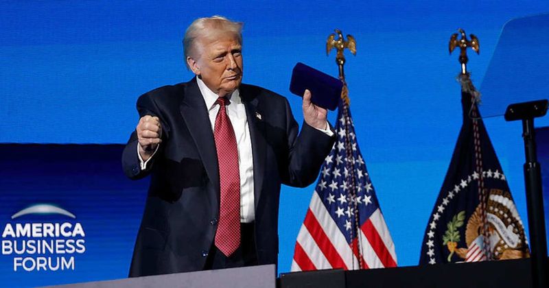 Trump breaks out signature ‘YMCA’ dance moves after roasting NYC’s new mayor Zohran Mamdani