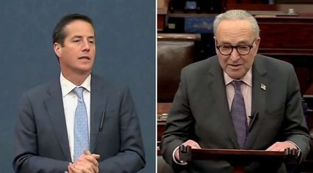Chuck Schumer leaves Senate floor as Bernie Moreno presses him on 'written' ACA subsidy extension 