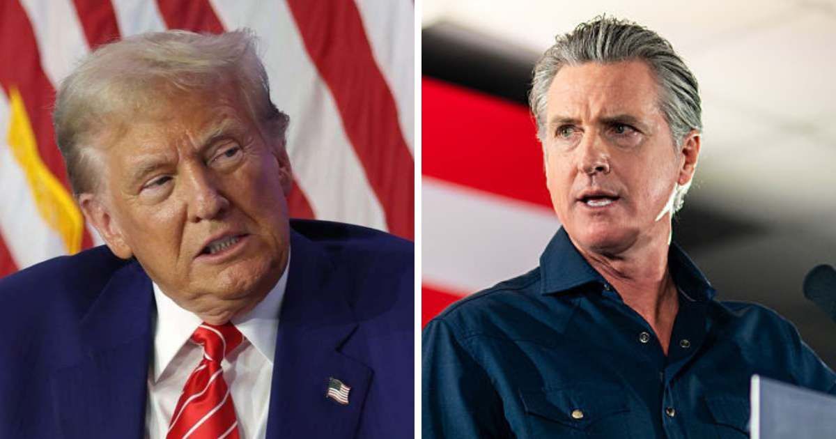 Gavin Newsom accused Donald Trump of pushing Texas toward a partisan map, calling GOP redistricting an 'affront to democracy' and urging strong Democratic pushback (Getty Images)