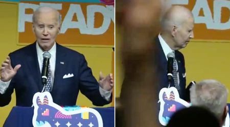 Hot mic captures Biden's handler treating him like a toddler after he slams Trump in Nebraska speech