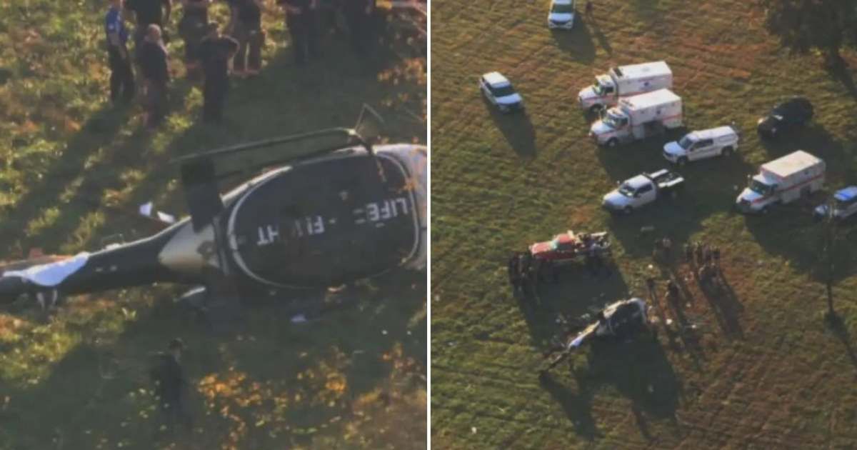 The Vanderbilt LifeFlight helicopter crashed near the 7100 block of Cairo Bend Drive in Lebanon (@WhatContingencyX)