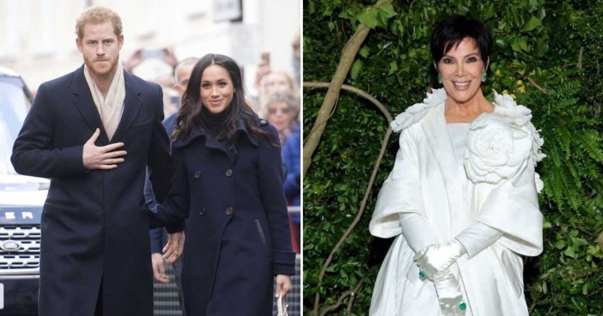 Prince Harry and Meghan Markle looked effortlessly stylish in black as they arrived at Kris Jenner’s James Bond-themed 70th birthday party (Jeremy Selwyn - WPA Pool/Getty Images, Getty Images)