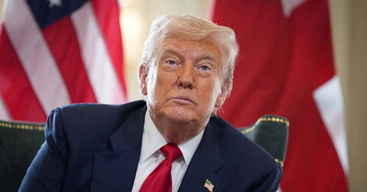 In social media posts on Sunday, November 9, President Donald Trump supported his decision to impose tariffs and also promised to issue a $2,000 dividend to most Americans (Getty Images)