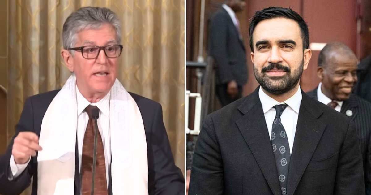 Rabbi Ammiel Hirsch called out Zohran Mamdani's apparent opposition to Israel during a sermon on Friday, November 8 (Stephen Wise Free Synagogue, Getty Images)