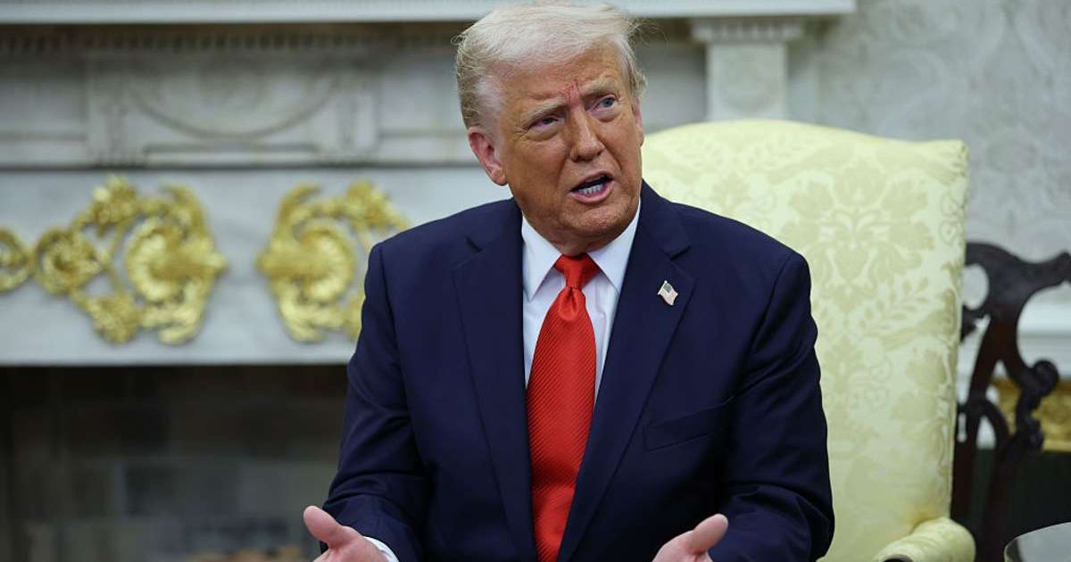 Donald Trump in a social media post on Monday, November 10, slammed air traffic controllers who took time off during the shutdown and recommended bonuses for those who stayed on the job (Getty Images)