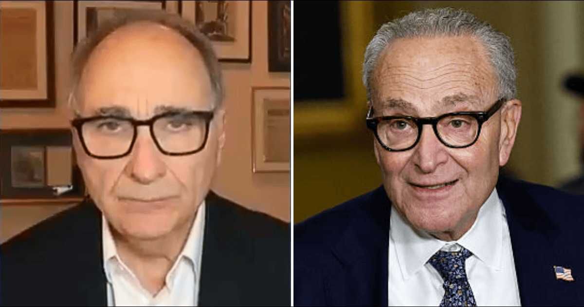 David Axelrod Chuck Schumer was facing backlash from Democrats and warned the party may replace him after the 2026 elections (@ac360/x, Getty Images)