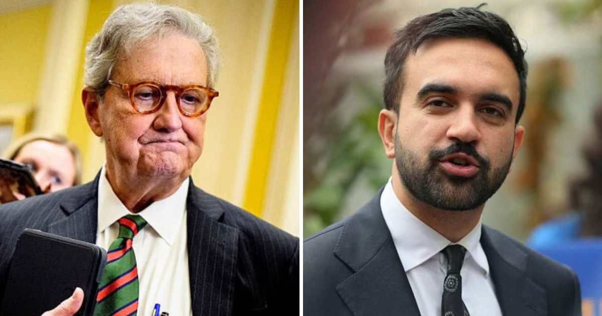 As per the claim, John Kennedy took aim at Zohran Mamdani’s supposed silver-spoon upbringing during an appearance on Fox News' 'Hannity' (Getty Images)