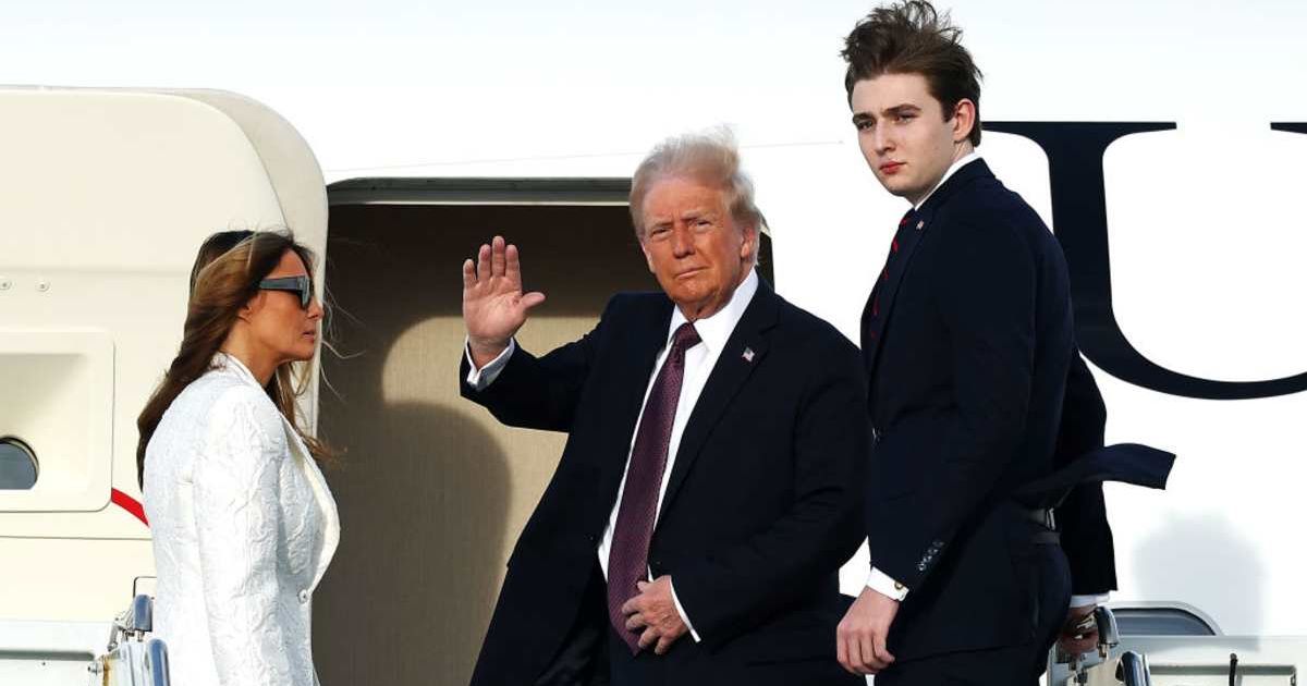 Donald Trump gave Laura Ingraham a guided tour of the White House this week, during which he enthusiastically praised his 19-year-old son, Barron (Getty Images)