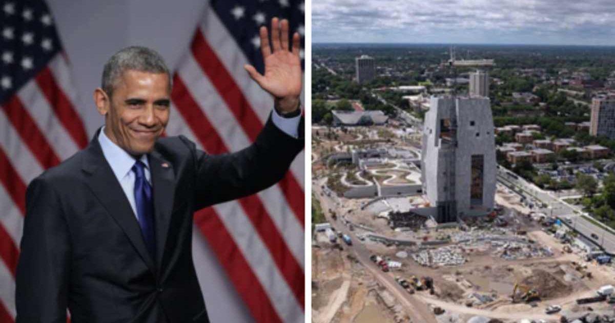 Chicagoans slam Barack Obama's 'brutalist' monument for destroying historic landmarked parkland   (Alex Wong/Getty Images, Scott Olson/Getty Images)