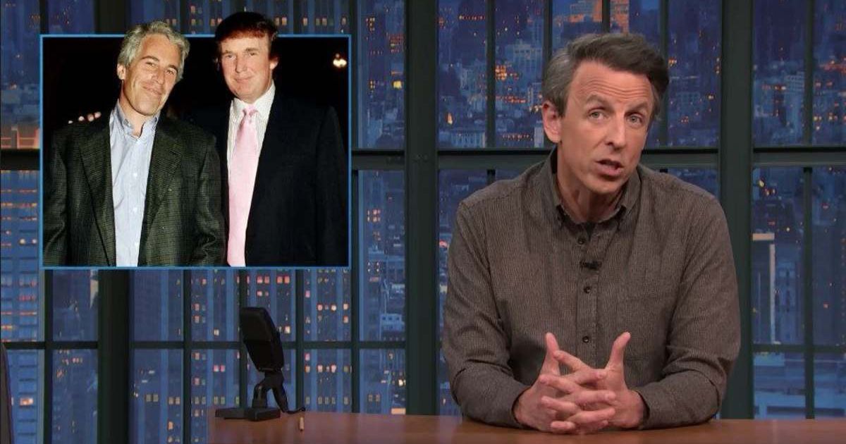 Seth Meyers reacted strongly to the newly released batch of emails linking Jeffrey Epstein to President Donald Trump (Screengrab/Late Night with Seth Meyers/YouTube)