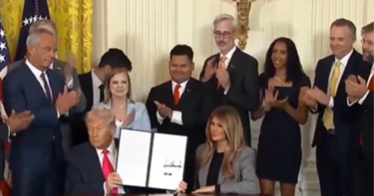 President Donald Trump signed a 'Fostering the Future' executive order, which built on the first lady's initiative to empower youth transitioning out of foster care with the tools they needed for independence and success (White House/X)