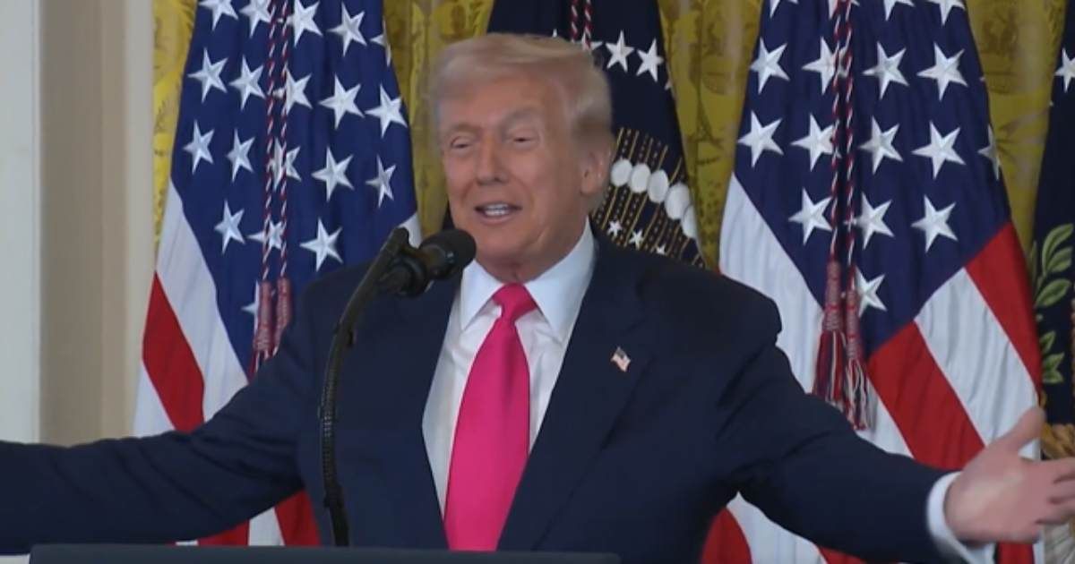 Donald Trump addressed Melania Trump's admirers during his speech at an event for the signing of an executive order on the foster care system on November 13 (Screengrab/The White House)