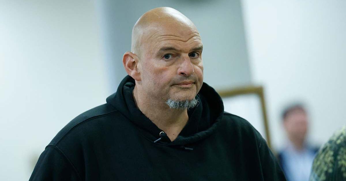Sen John Fetterman was hospitalized after suffering facial injuries from morning walk near his home (Kevin Dietsch/Getty Images)