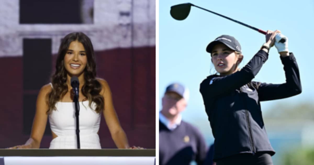 Kai Trump faced tough competition during her first round at The ANNIKA in Belleair, Florida (Somodevilla/Getty Images, Julio Aguilar/Getty Images)