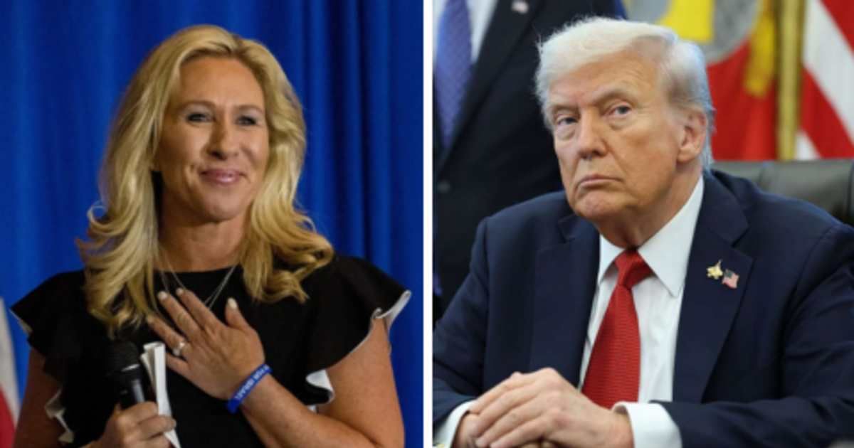 President Donald Trump said he's withdrawing his endorsement of longtime ally Rep Marjorie Taylor Greene (Megan Varner, Anna Moneymaker/Getty Images)