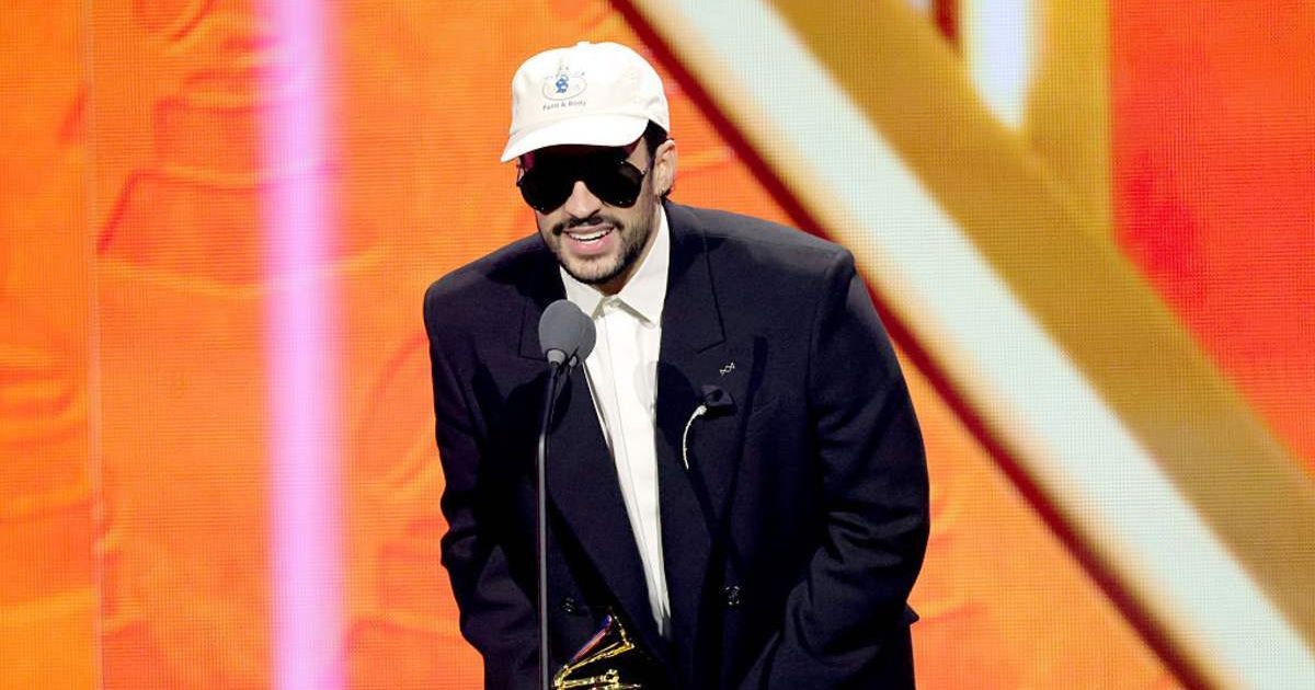 Bad Bunny onstage during the 26th Annual Latin Grammy Awards at the MGM Grand Garden Arena on November 13, 2025, in Las Vegas, Nevada (Kevin Winter/Getty Images for The Latin Recording Academy)