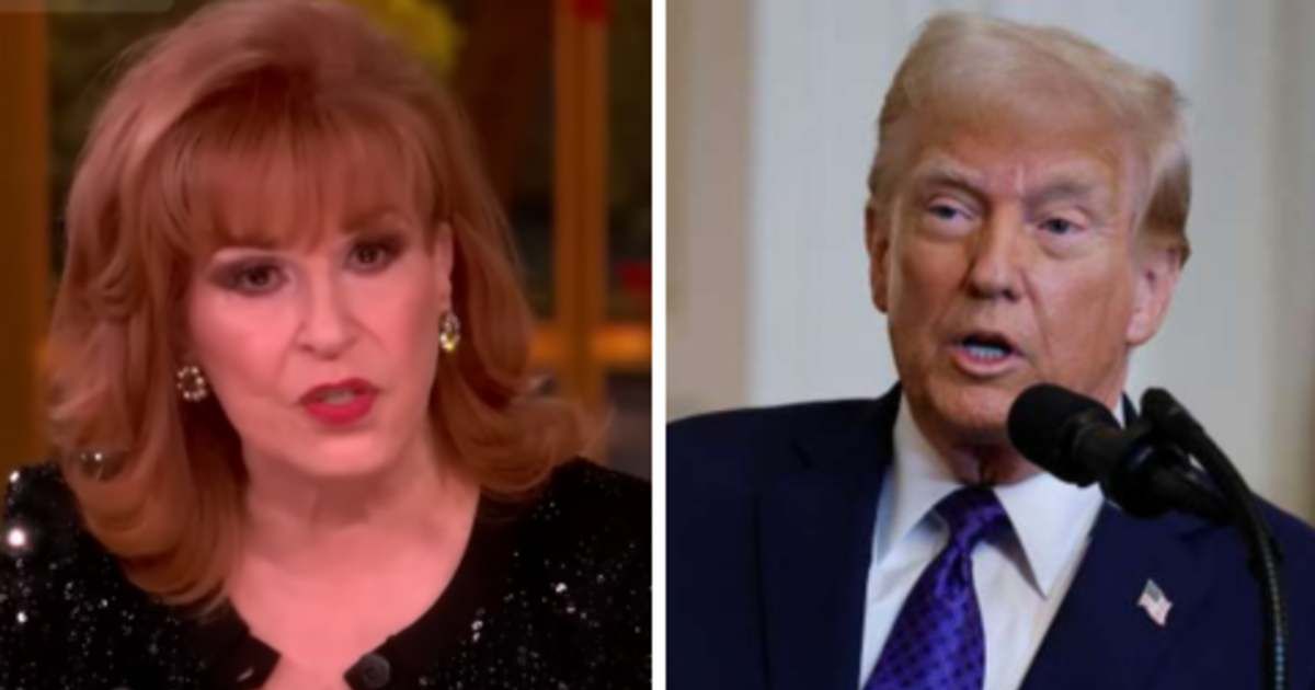 Joy Behar cracked a shocking joke on 'The View' about President Donald Trump’s falling approval ratings (Screengrab/TheView/YouTube, Chip Somodevilla/Getty Images)