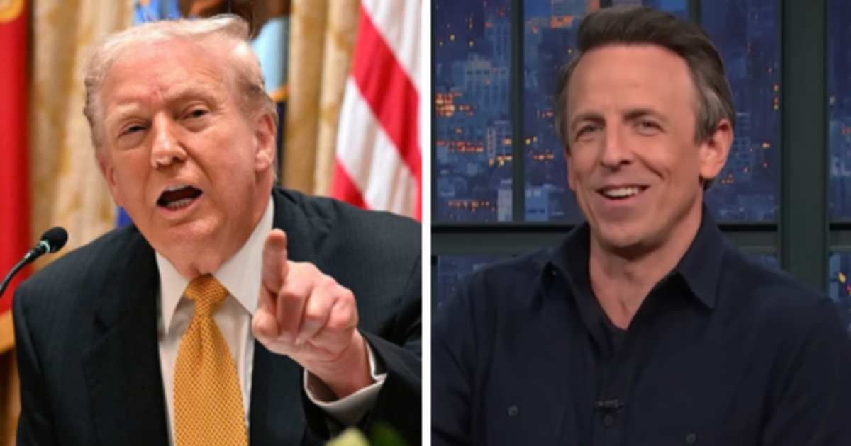 Donald Trump slammed Seth Meyers in a Truth Social post on Saturday, November 15 (Screengrab/Late Night with Seth Meyers/ Youtube, Roberto Schmidt/Getty Images)