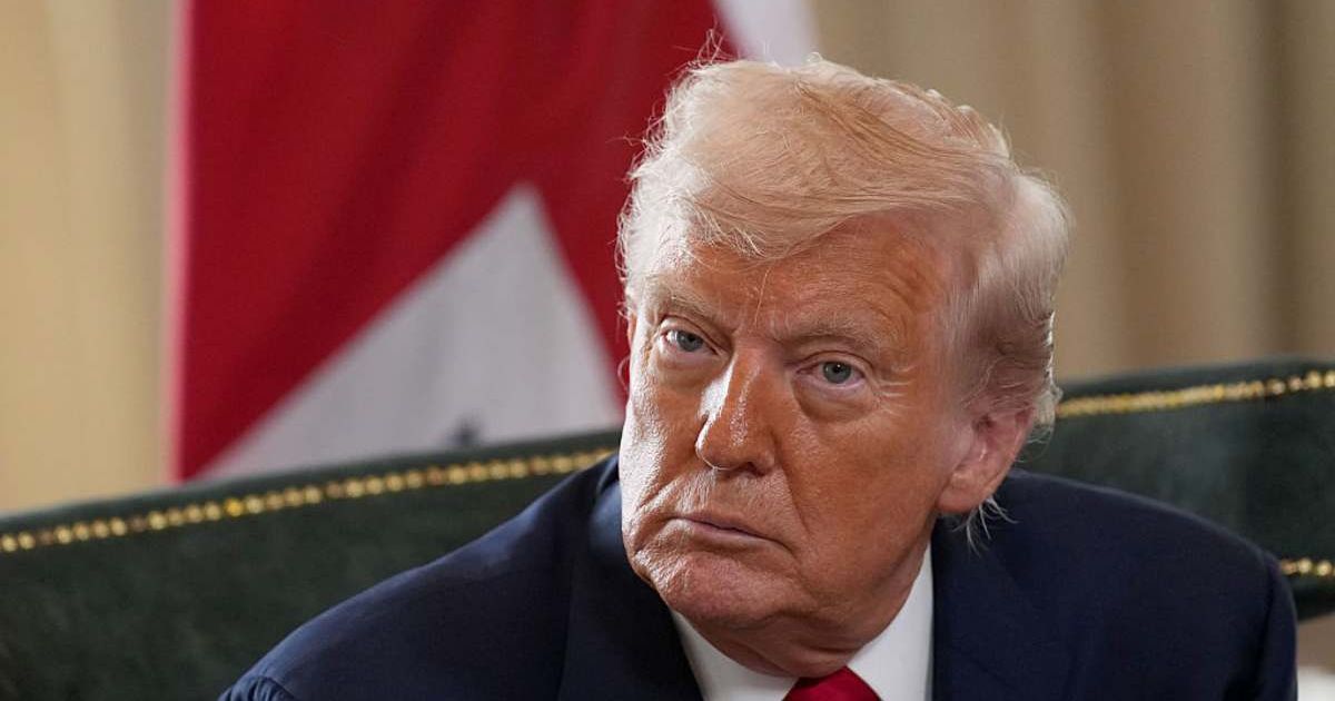 President Donald Trump claimed on Monday, November 17, that Democrats, and not Republicans, were connected to the Jeffrey Epstein scandal (Getty Images)