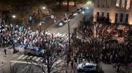 Hundreds protest in Moore Square, Raleigh, demanding an end to ‘brutal’ federal immigration raids