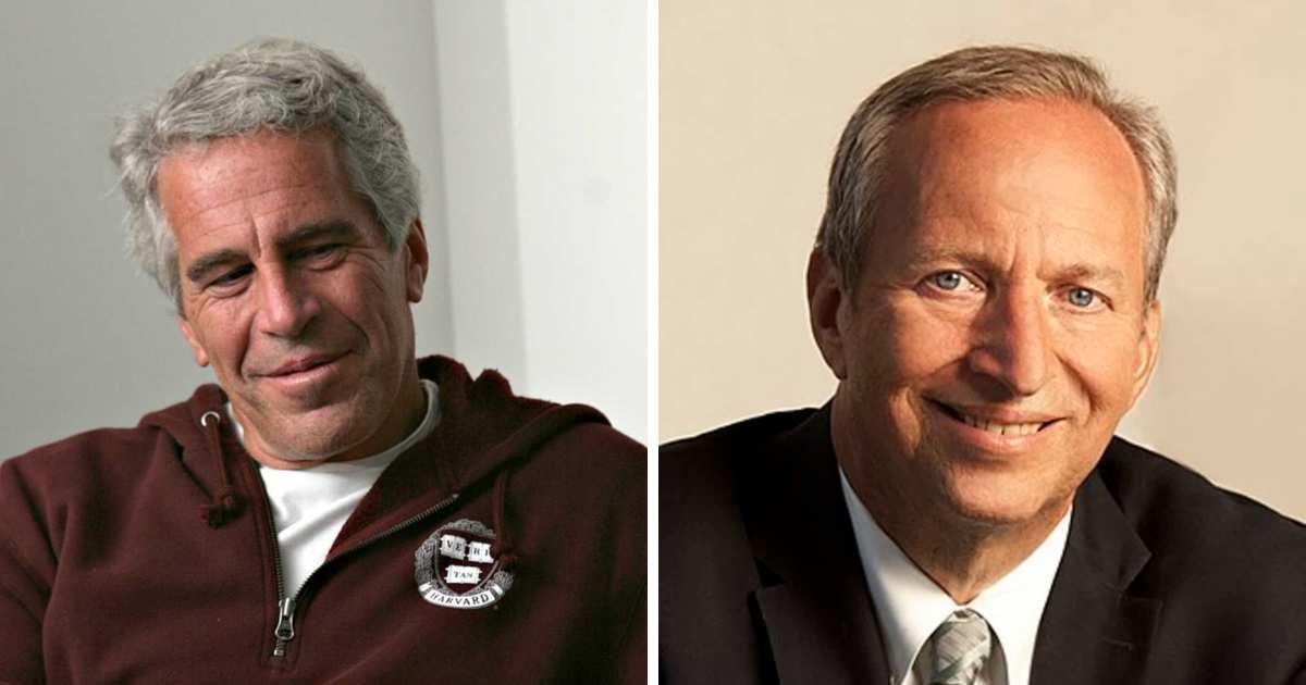 A video recorded on Wednesday, November 19, shows Larry Summers addressing his communication with Jeffrey Epstein ahead of a Harvard lecture (Getty Images)