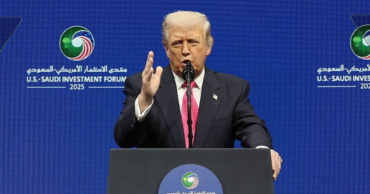 Donald Trump said Saudis were baffled by women competing against men in US sports, adding they think Americans are 'crazy' for allowing it (Getty Images)