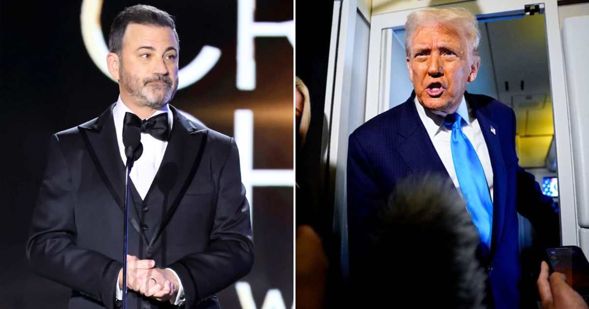 President Trump was clearly unimpressed with Jimmy Kimmel’s latest monologue as he woke up guns blazing on Thursday, calling for the late-night comedian's ouster (Getty Images)