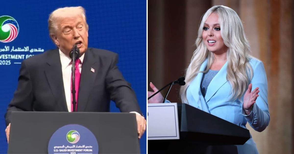 Trump hints at conspiracy over daughter Tiffany’s Covid-canceled Georgetown graduation ceremony (The White House/YouTube, Getty Images)