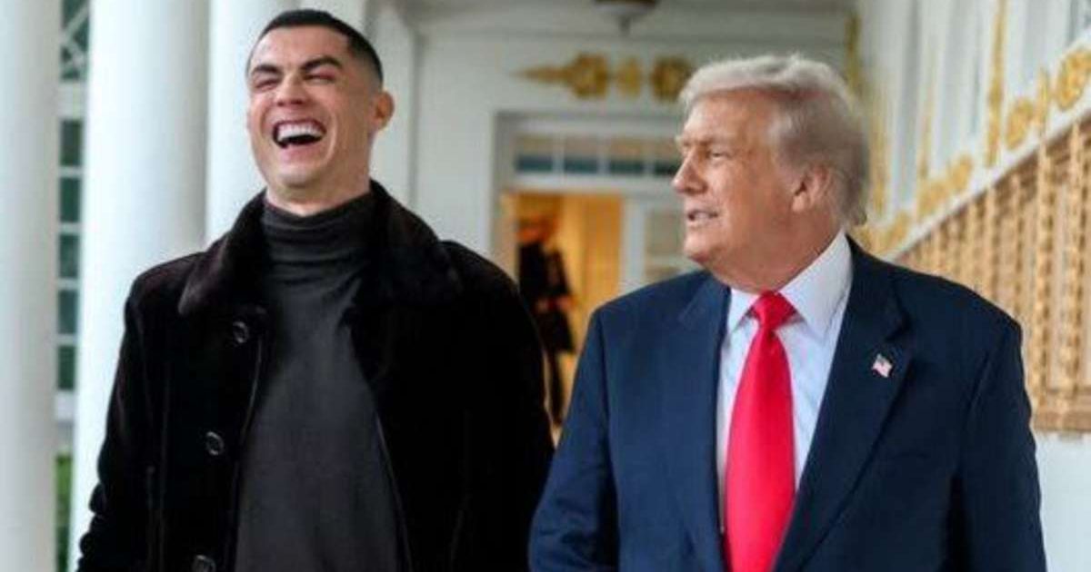 Christiano Ronaldo's pictures with Trump at the White House go viral (@cristiano/Instagram)