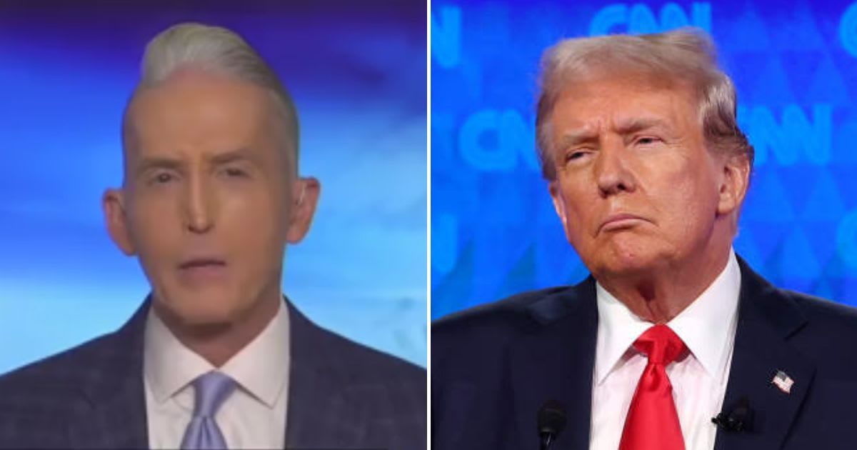 Fox News contributor Trey Gowdy defended Donald Trump after the president accused six Democratic lawmakers of 'seditious behavior' (Screengrab/Fox News, Getty Images)