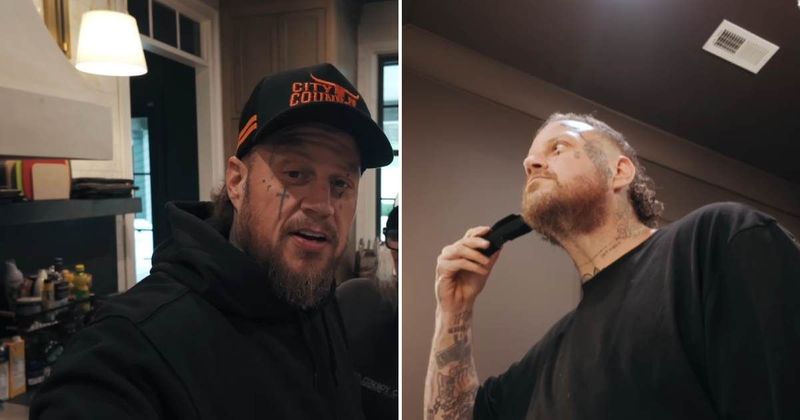 Jelly Roll shows off clean-shaven look for first time in 10 years amid weight loss journey