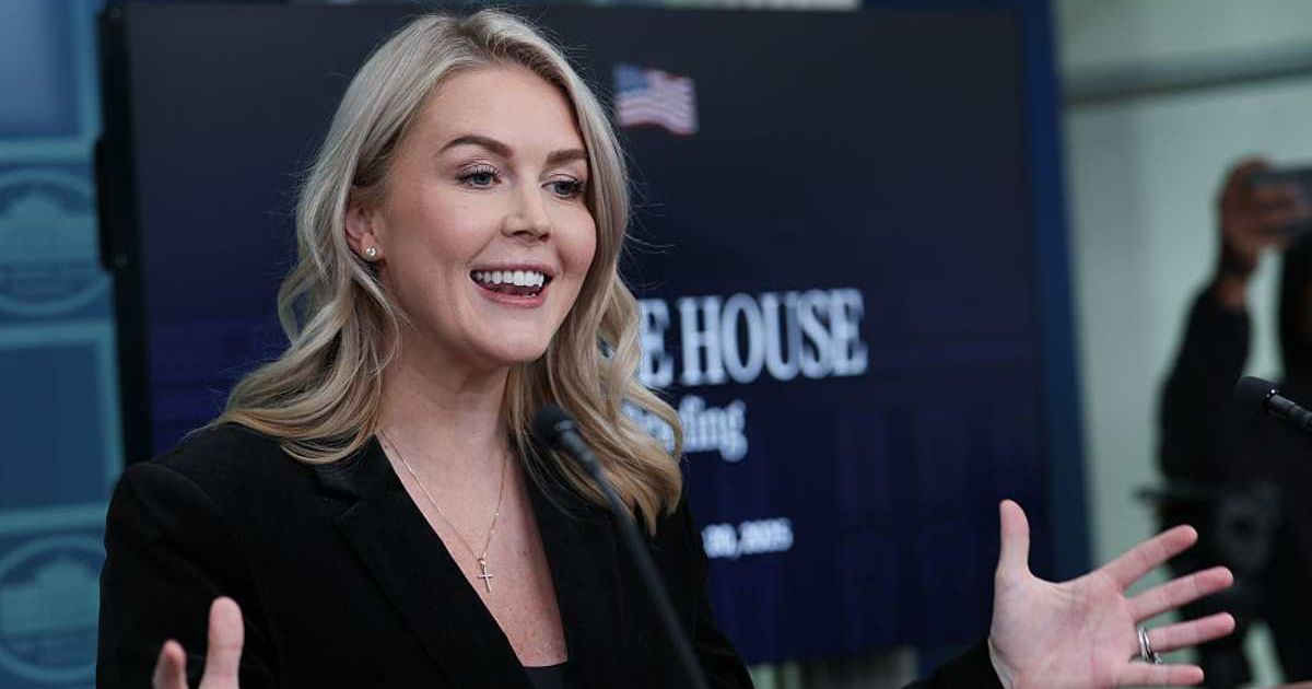 President Donald Trump’s 'piggy' remark to Catherine Lucey sparked criticism, while Karoline Leavitt said his frank, honest style earned voters’ trust (Win McNamee/Getty Images)