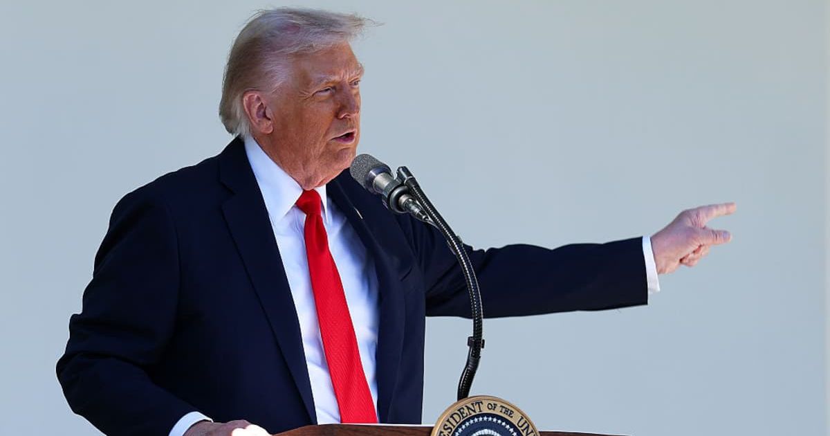 President Donald Trump honored freed Israeli hostages, praising their survival as a symbol of strength and faith (Getty Images) 