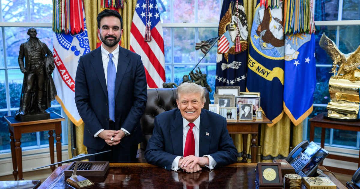 President Donald Trump met with New York City Mayor-elect Zohran Mamdani in the Oval Office on Friday, November 21 (@realDonaldTrump/Truth Social)