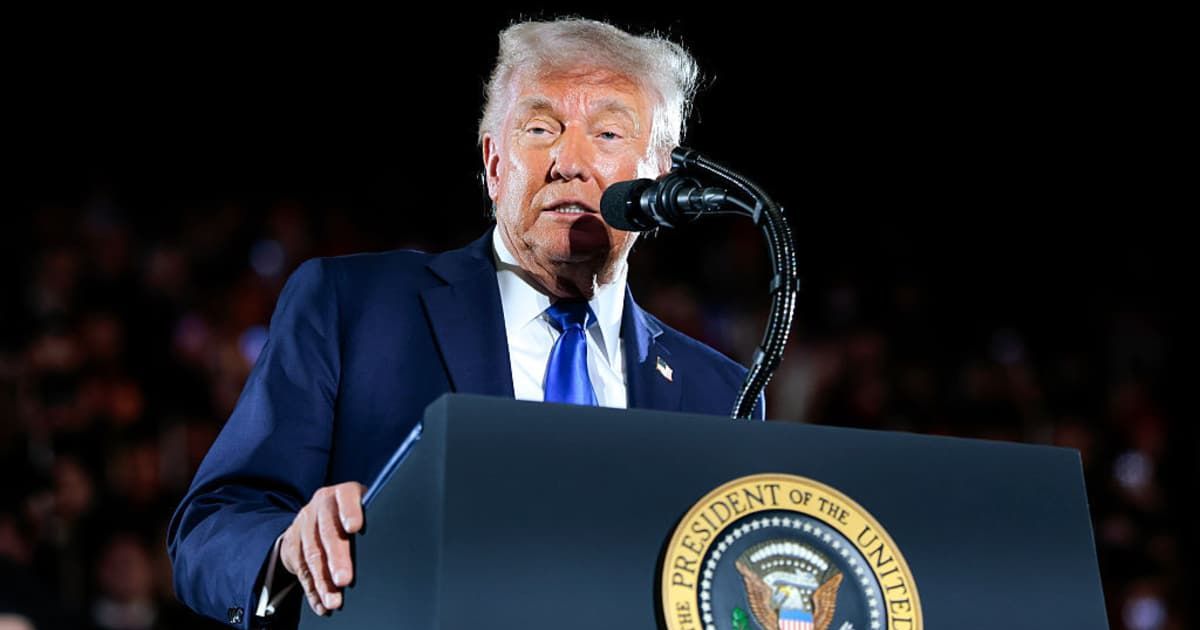 Donald Trump spoke on The Brian Kilmeade Show about Democrats’ seditious actions (Anna Moneymaker/Getty Images)