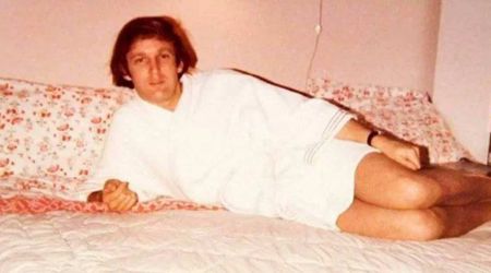 Fact Check: Is photo of Trump wearing a bathrobe and posing on a bed real?