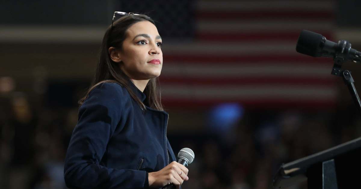 The email asked donors to 'chip in $15,' but those who clicked were redirected to an ActBlue page showing contributions were paid to Alexandria Ocasio-Cortez for Congress (Getty Images)
