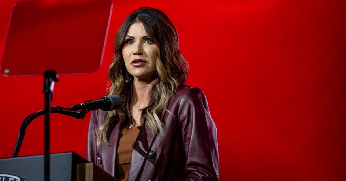 The Trump administration has reportedly notified Homeland Security Secretary Kristi Noem to preserve her text messages amid a high-profile court battle (Brandon Bell/Getty Images)