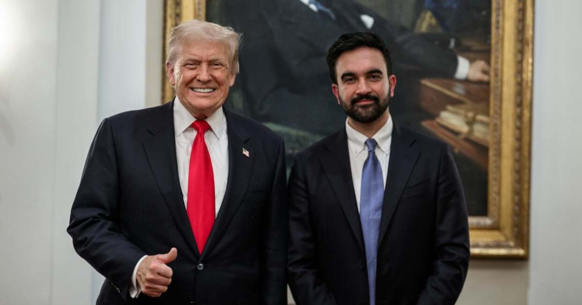 Despite Zohran Mamdani’s anti-Trump platform, his Oval Office meeting with Donald Trump was friendly, even though he once called him a 'communist' (Getty Images)