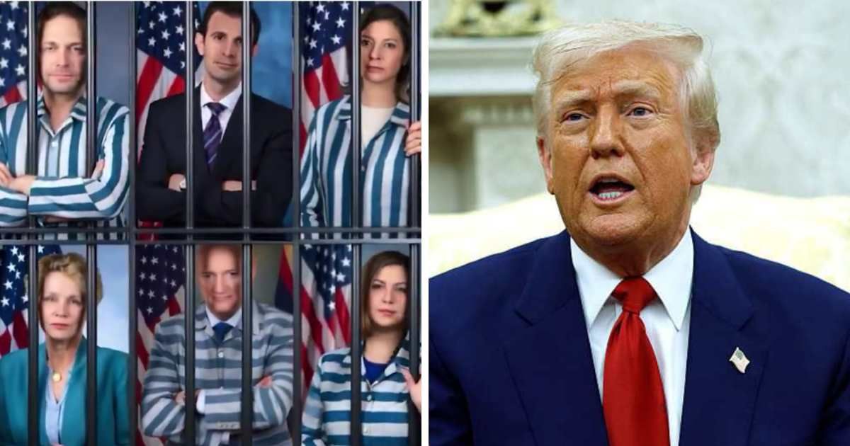 Donald Trump accused the lawmakers of treason and demanded they be jailed (Screengrab/@KevinRatello/X, Getty Images)