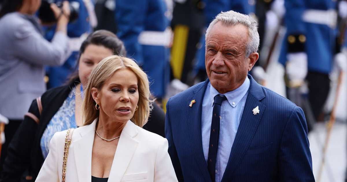 Health and Human Services Secretary Robert F Kennedy Jr and his wife Cheryl Hines arrive for Daniel Noboa's presidential inauguration at National Assembly building on May 24, 2025 in Quito, Ecuador (Franklin Jacome/Getty Images)