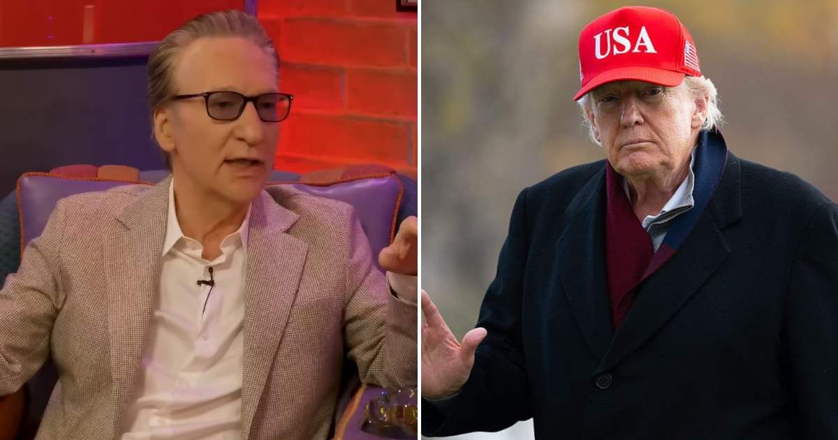 Bill Maher discusses no longer taking cheap shots at Donald Trump (Club Random/YouTube/Getty Images)