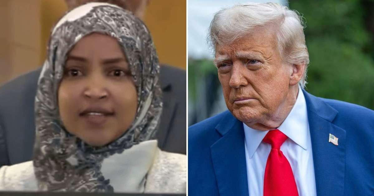 Ilhan Omar responds to Trump's claims of revoking TSP for Somali immigrants (Rep Ilhan Omar/YouTube, Getty Images)